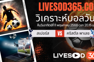 ทีเด็ดวิเคราะห์บอลประจำวันอาทิตย์ พรีเมียร์ลีก อังกฤษ สเปอร์ส -vs- คริสตัล พาเลซ