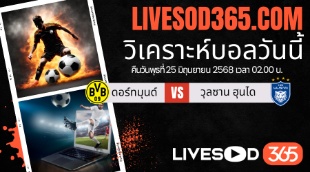 ทีเด็ดวิเคราะห์บอลประจำวันพุธ ชิงแชมป์สโมสรโลก ดอร์ทมุนด์ -vs- วุลซาน ฮุนได