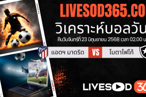 ทีเด็ดวิเคราะห์บอลประจำวันจันทร์ ชิงแชมป์สโมสรโลก แอตฯ มาดริด -vs- โบตาโฟโก้
