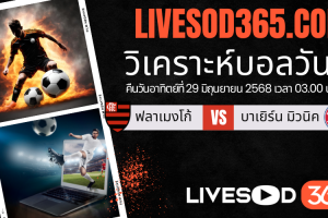 ทีเด็ดวิเคราะห์บอลประจำวันอาทิตย์ ชิงแชมป์สโมสรโลก ฟลาเมงโก้ -vs- บาเยิร์น มิวนิค