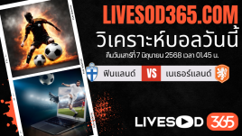 ทีเด็ดวิเคราะห์บอลประจำวันเสาร์ ฟุตบอลโลก 2026 โซนยุโรป ฟินแลนด์ -vs- เนเธอร์แลนด์
