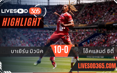 ไฮไลท์บอลวันนี้ ชิงแชมป์สโมสรโลก บาเยิร์น มิวนิค -vs- โอ๊คแลนด์ ซิตี้ 16/06/2568