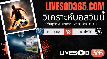 ทีเด็ดวิเคราะห์บอลประจำวันศุกร์ ชิงแชมป์สโมสรโลก เปแอสเช -vs- โบตาโฟโก้