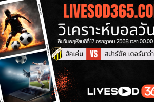 ทีเด็ดวิเคราะห์บอลประจำวันพฤหัสบดี ยูฟ่า ยูโรป้า ลีก ฮัคเค่น -vs- สปาร์ตัค เตอร์นาว่า