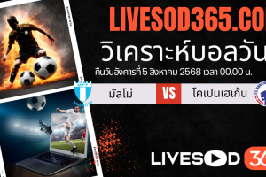 ทีเด็ดวิเคราะห์บอลประจำวันอังคาร ยูฟ่า แชมเปี้ยนส์ ลีก รอบคัดเลือก มัลโม่ -vs- โคเปนเฮเก้น