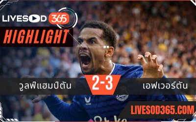 ไฮไลท์บอลวันนี้ พรีเมียร์ลีก อังกฤษ วูล์ฟแฮมป์ตัน -vs- เอฟเวอร์ตัน 30/08/2568