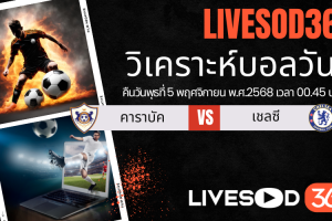 ทีเด็ดวิเคราะห์บอลประจำวันพุธ ยูฟ่า แชมเปี้ยนส์ ลีก คาราบัค -vs- เชลซี